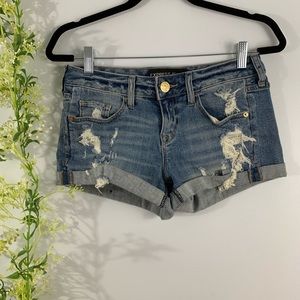 express low rise shorts
